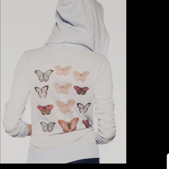 Wildfox Metamorphosis Butterfly Track Hoodie XS - Picture 8 of 8